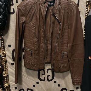 Coalitionion cognac jacket NWOT